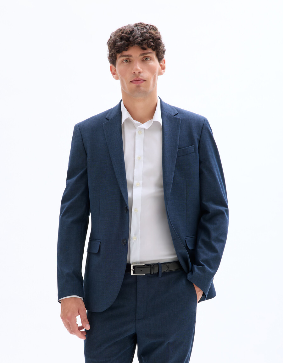 chaqueta de traje ajustada y elástica