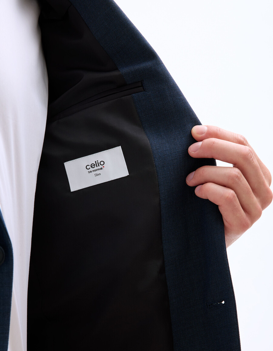 chaqueta de traje ajustada y elástica