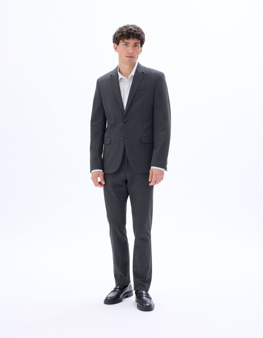 chaqueta de traje bielástica entallada