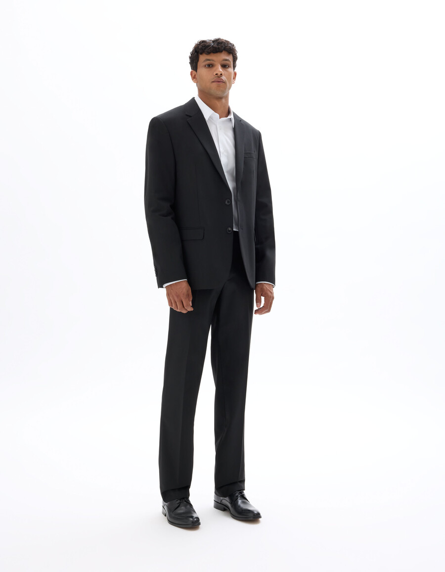 chaqueta de traje bielástica de corte regular