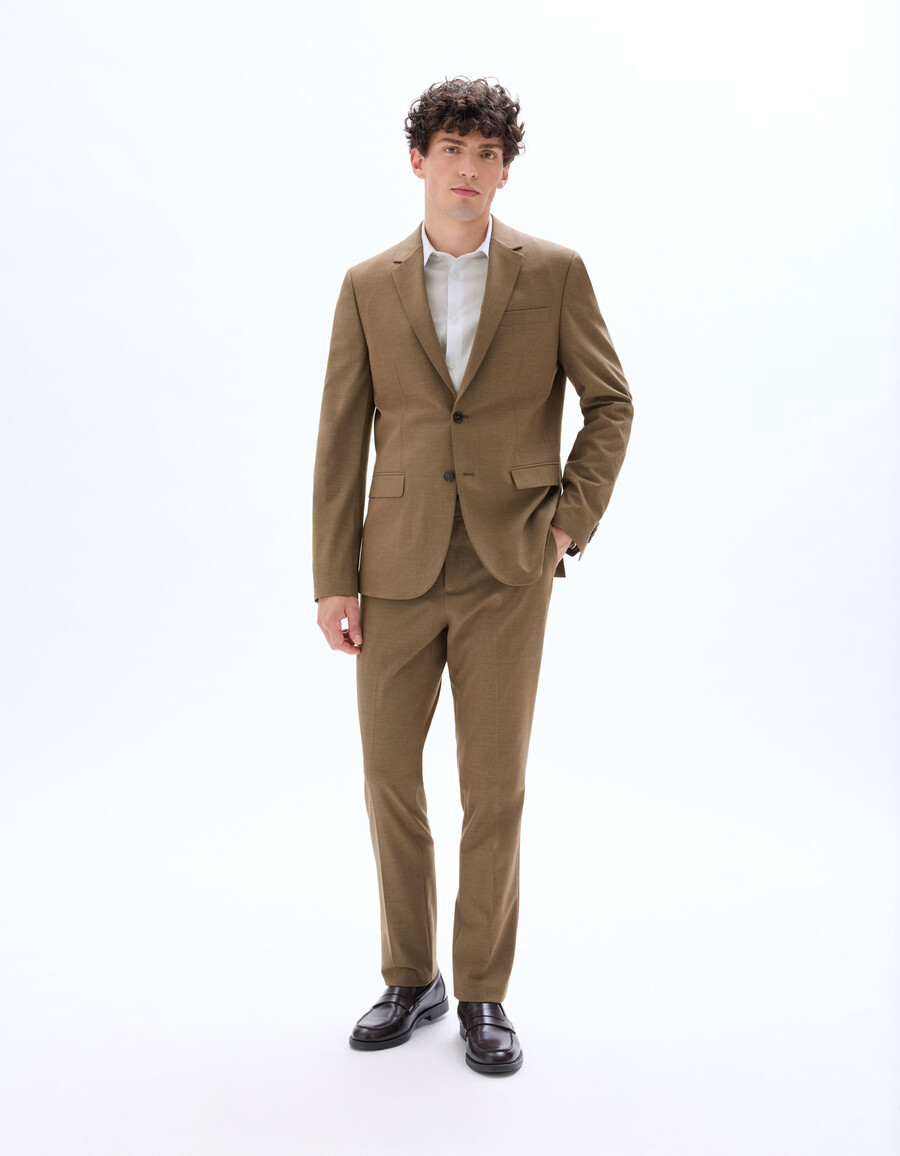 chaqueta de traje bielástica entallada