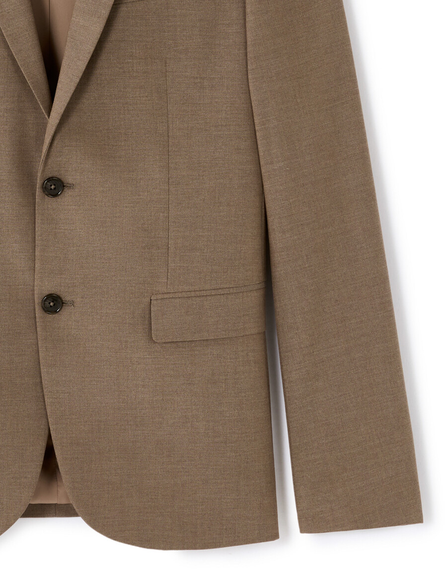 chaqueta de traje bielástica entallada
