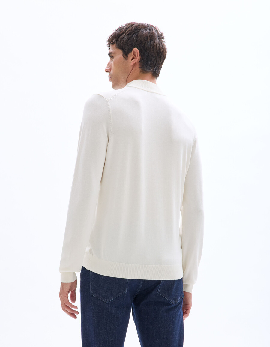 suéter de jersey de cuello alto