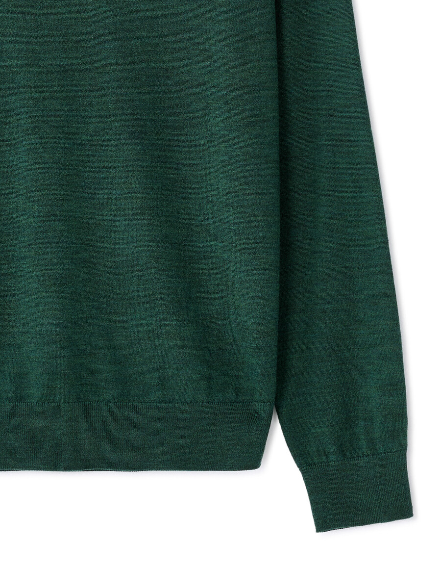 suéter de cuello en v 100 lana merino