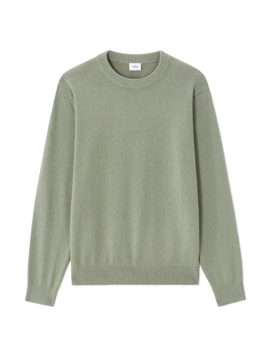sudadera de felpa francesa con cuello redondo