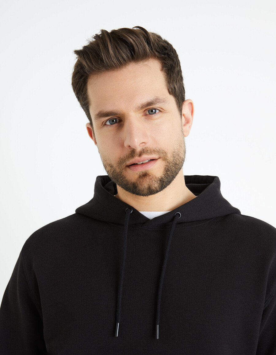 sudadera con capucha de corte regular 100 algodón