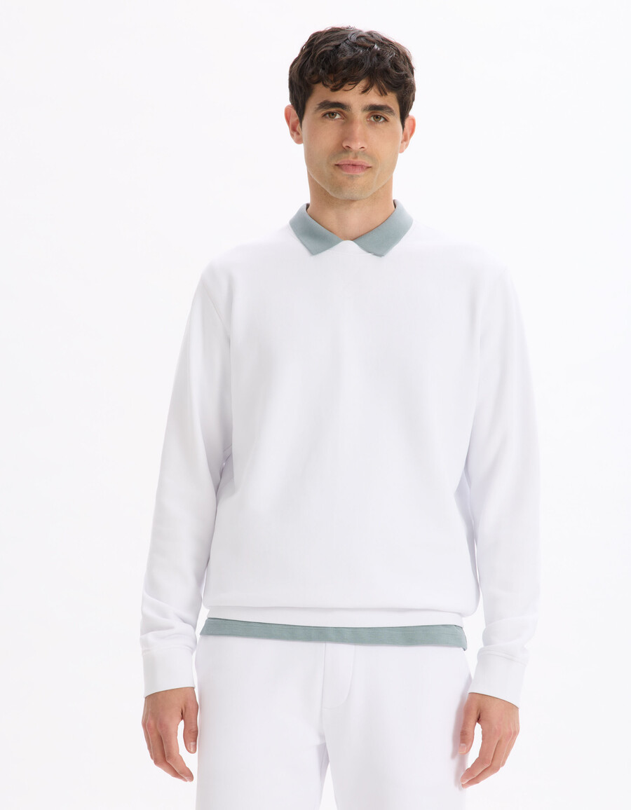 sudadera de cuello redondo regular 100 algodón