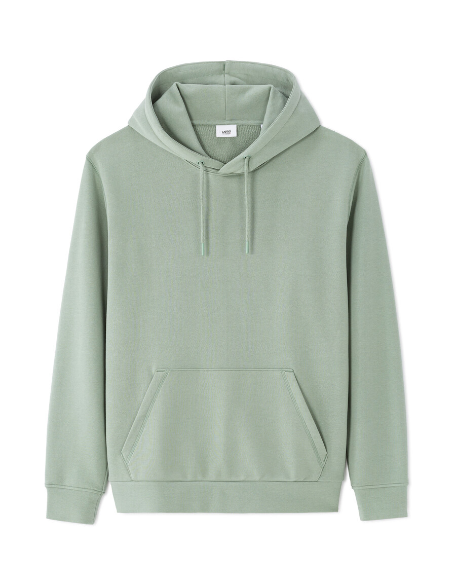 sudadera con capucha de corte regular 100 algodón