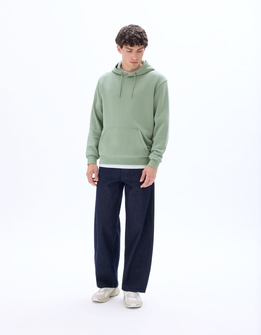sudadera con capucha de corte regular 100 algodón