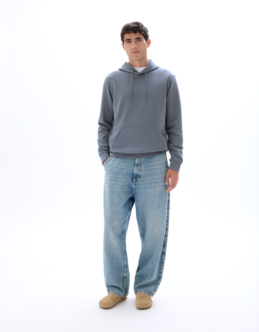 sudadera con capucha de corte regular 100 algodón