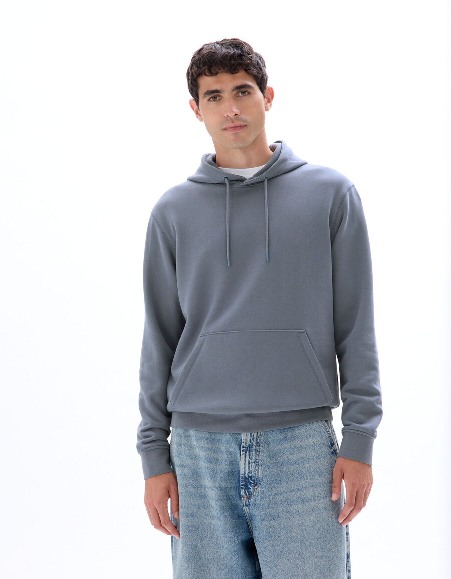 sudadera con capucha de corte regular 100 algodón