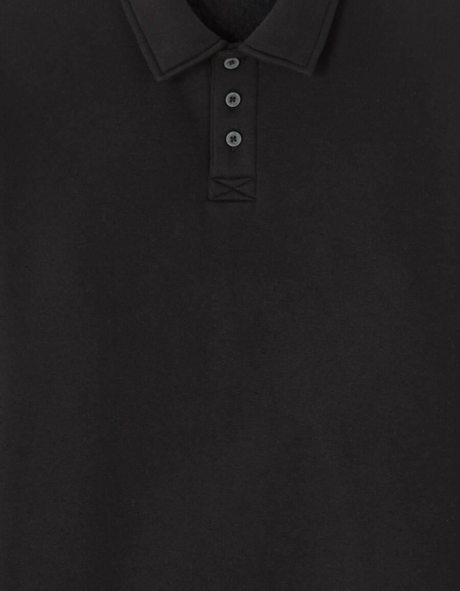 sudadera de cuello polo de corte regular