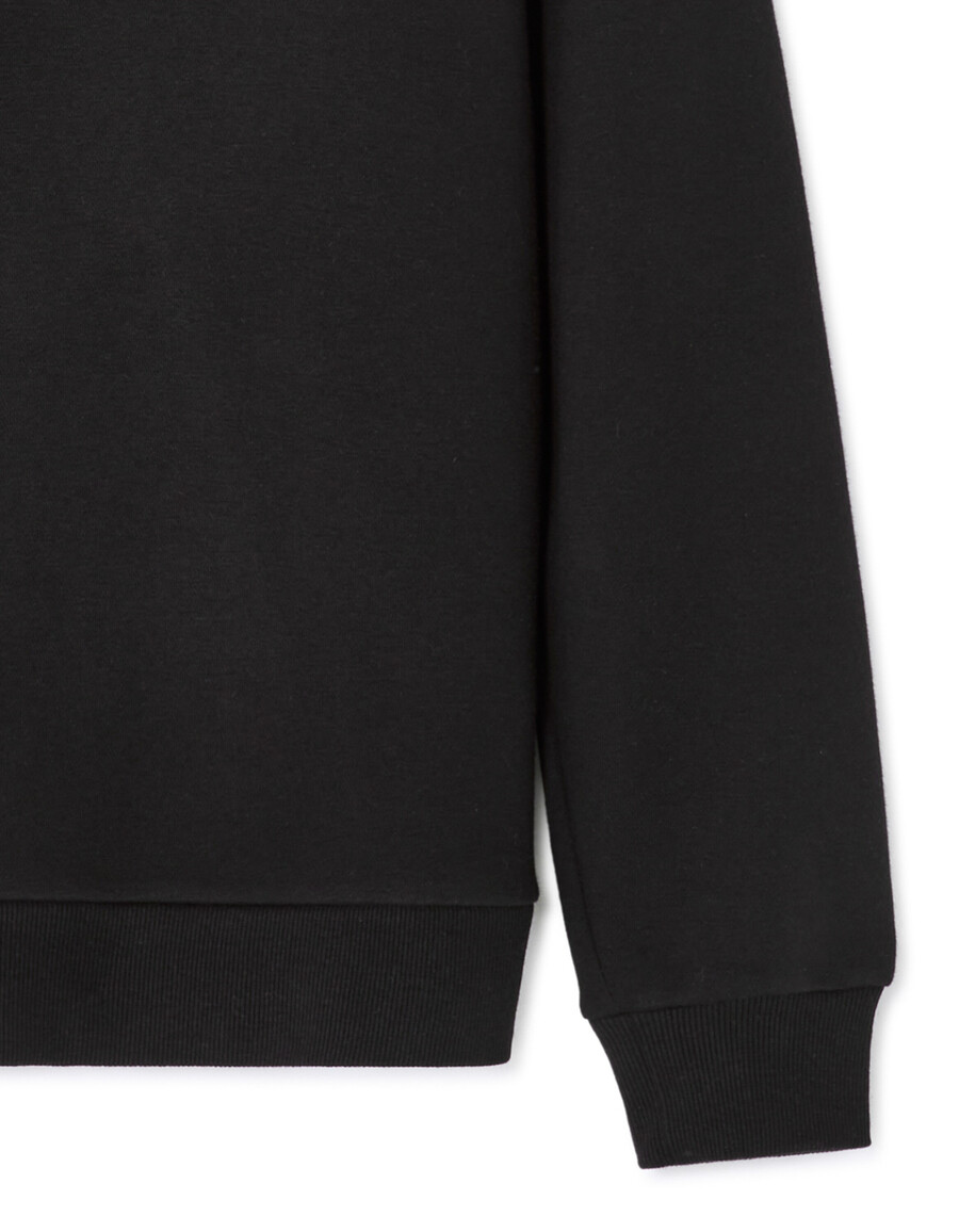 sudadera de cuello polo de corte regular