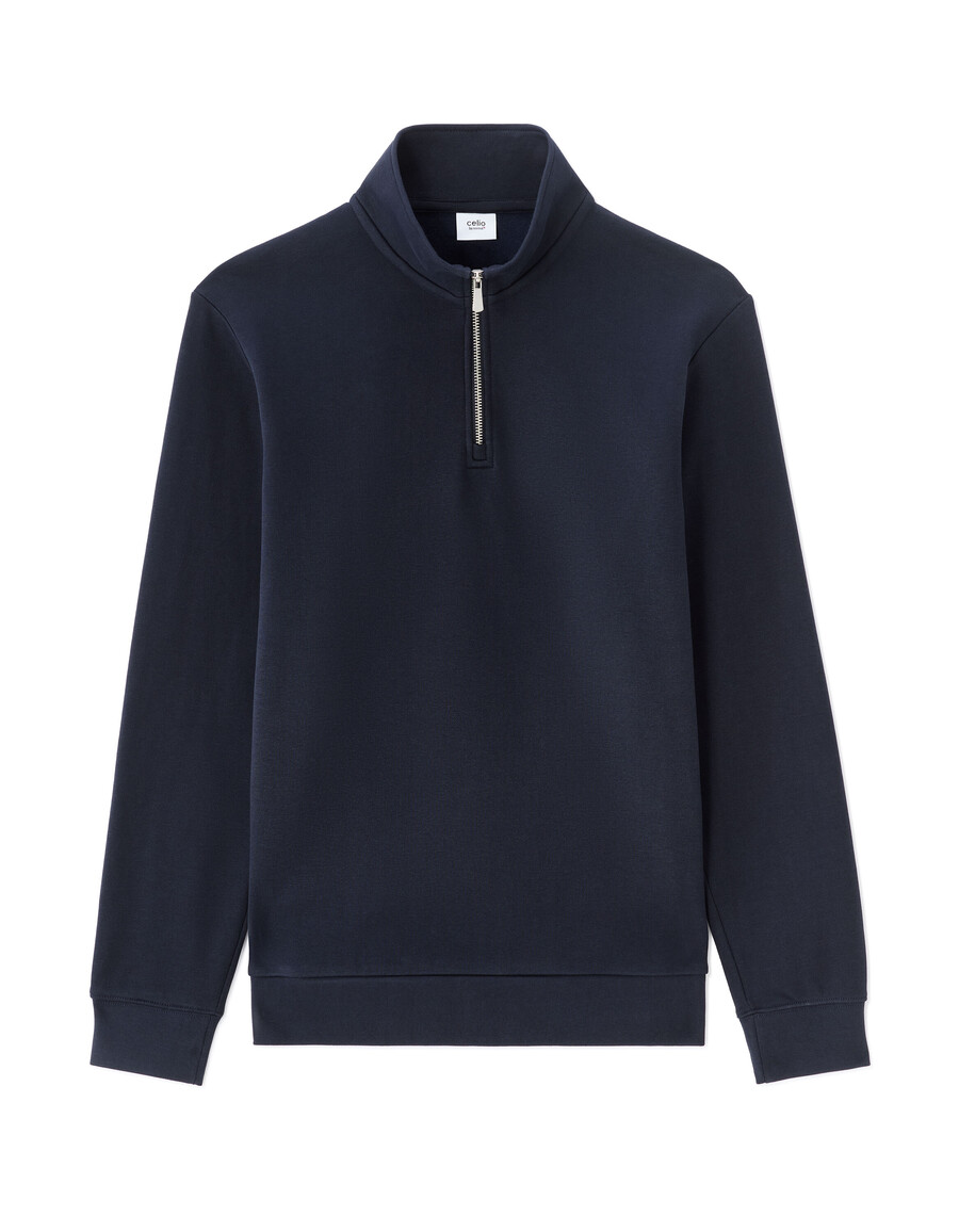 sudadera de cuello camionero de corte regular